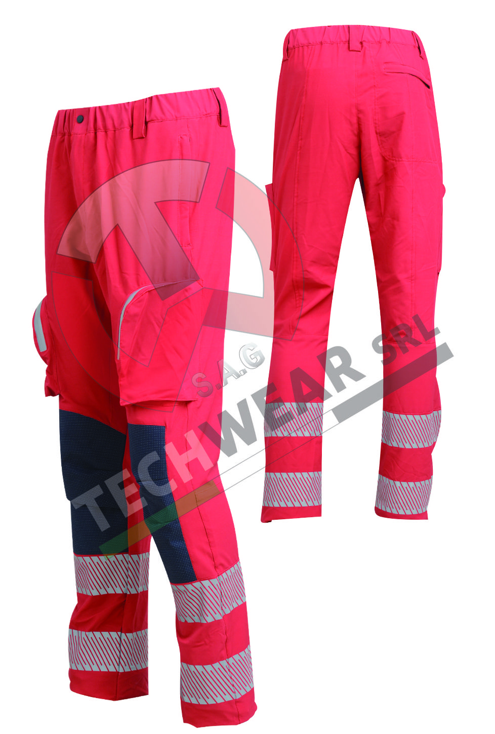 PANTALONE CROCE ROSSA CON INSERTI - immagine 2